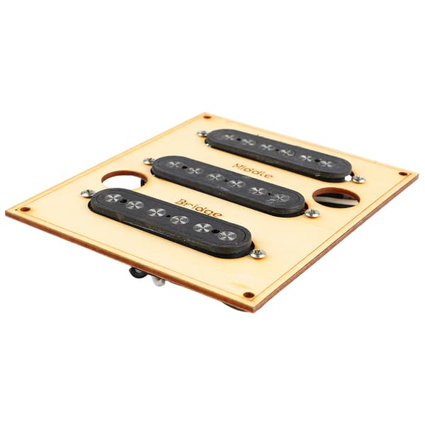 Gitarrpickup-set Svart Brusfri 6 Ljudhål Elgitarr Single Coil Pickup-set