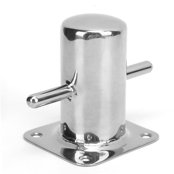 316 Rustfrit Stål Enkelt Fortøjningspullert Kraftig Kryds Pullert Klemme Marine Båd Dock Hardware Fitting 90mm