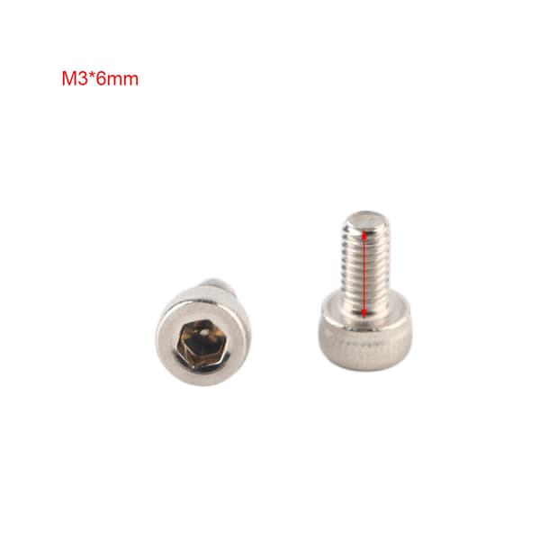 M3 rustfrit stål SS304 unbrakonbolte (M3*6)