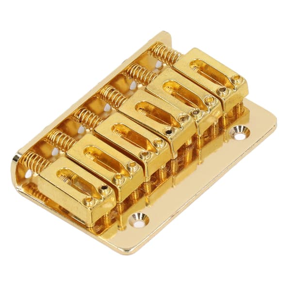 6-strängad gitarr fast sadelstall Hardtail Top Loader Järn Elgitarr Sadelstall Ersättning Guld