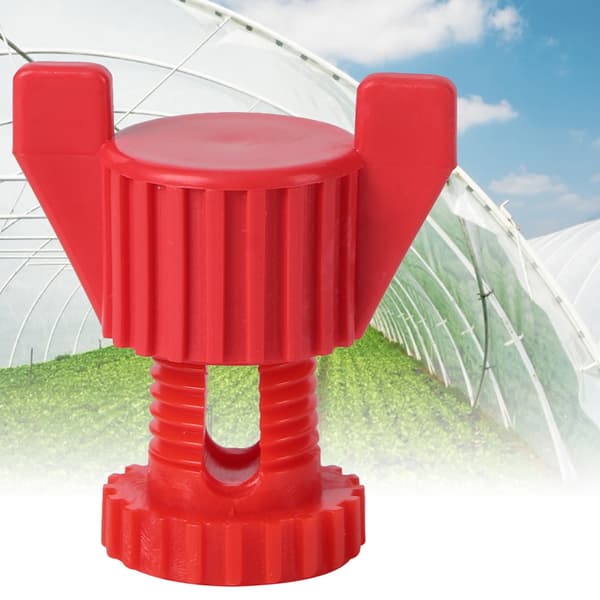 Plastskruvmuttersats för ventilationsfönster, fästutrustning, lantbrukstillbehör, röd 20 st