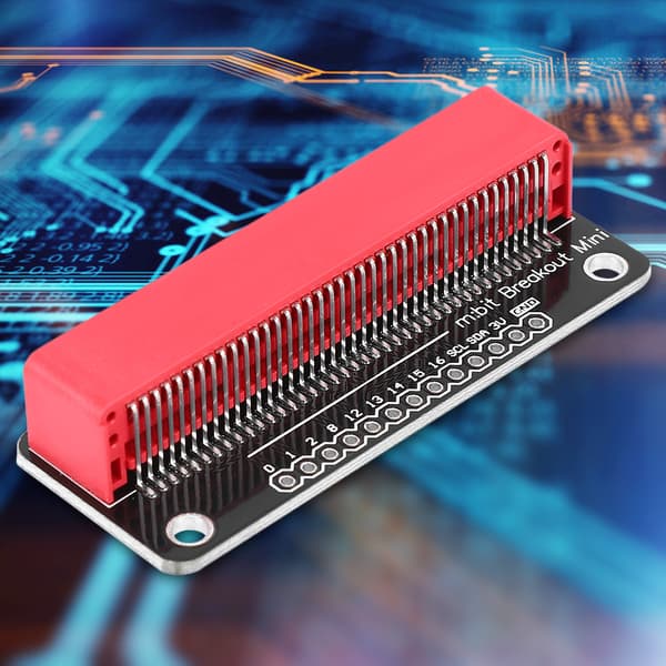 Förlängningskort Guldplätering MINI/Micro:bit Komponentdelar 2,54 mm stift (röd)