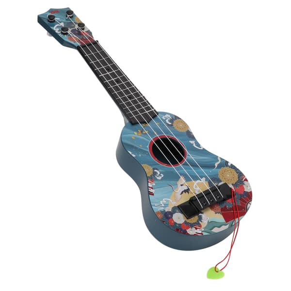 Barnleksak Ukulele Mini Plastgitarr Musikinstrument för förskolebarn PresentBlå