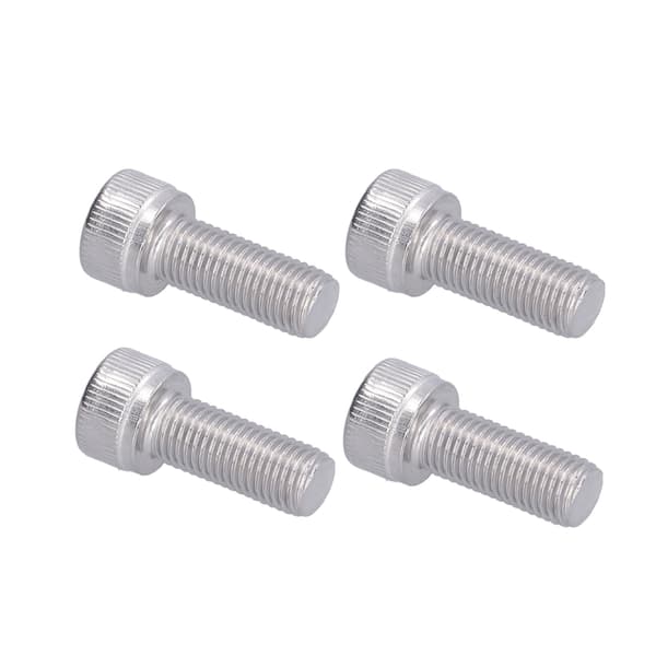 4 stk. unbrakobolt A2 rustfrit stål 1,25 mm fin gevind fastgørelseshardware M10x25