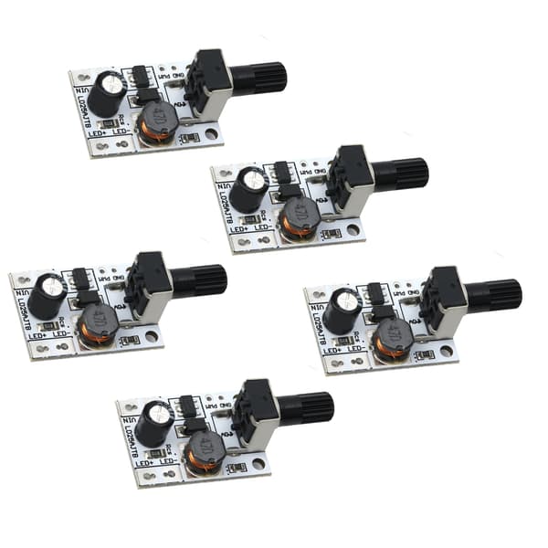 5 stk. DC 6-24V 20W Justerbar Lysstyrke LED Driver Switch PWM Lysdæmper Controller
