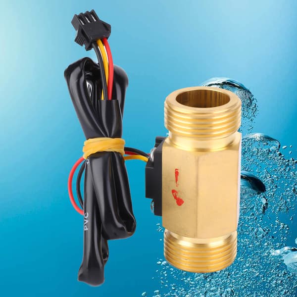 G3/4in Hall-effekt flowmåler han-han gevind 1~30l/min flow sensor måler