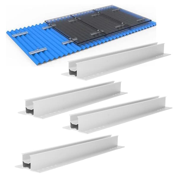 Solpanel Monteringsbeslag Sæt Aluminiumlegering Fastgør Solpanel PV Monteringsstativ
