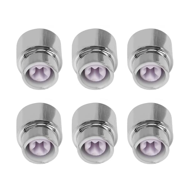 6 st gitarrfatbrytarspets 5-vägs rund retro plast silver elgitarr pickup brytarknopp