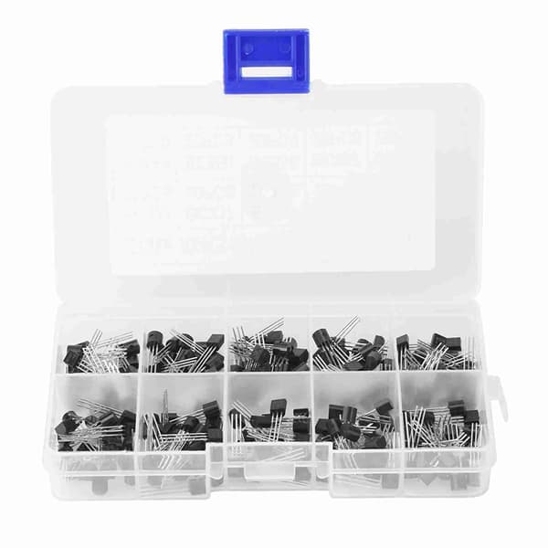 200 stk. 10 værdier NPN PNP TO‑92 BC327‑BC558 Transistor Sortiment DIY Sæt