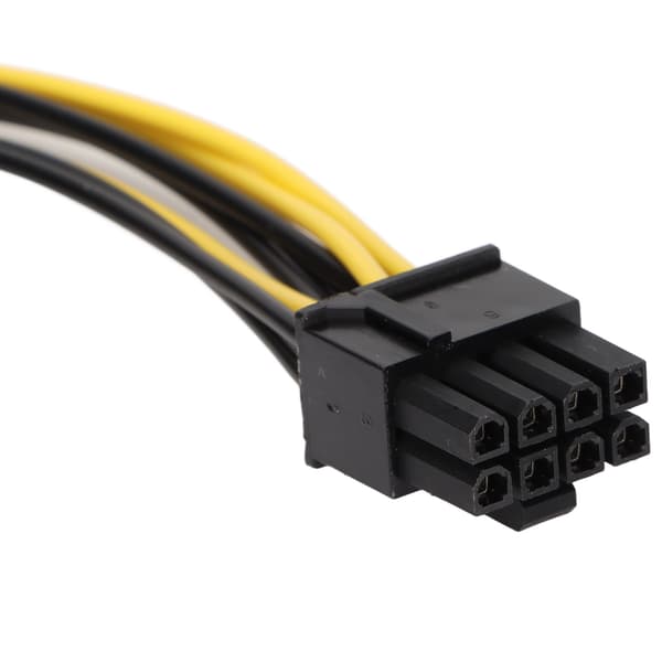2-pak SATA 15-ben til PCIe 8-ben han grafikkort strømkabel til PC PSU-adapter