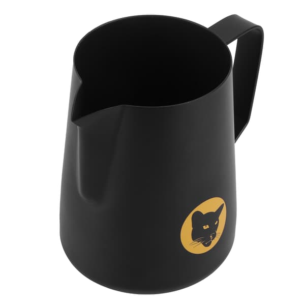 600 ml kaffekop krus multifunktionel 304 mælkeskummer i rustfrit stål sort