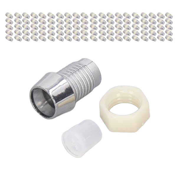 100 sæt LED-holder 5 mm plast lysdiode panelmonteringsclips tilbehørssæt sølv