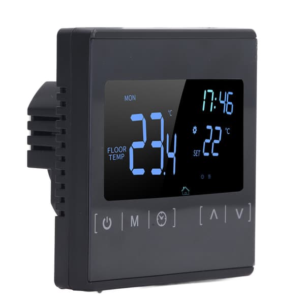 Programmerbar Digital Termostat Smart Touch Skærm Hjemmetermostat til Sveddampningsrum AC85V til 250V