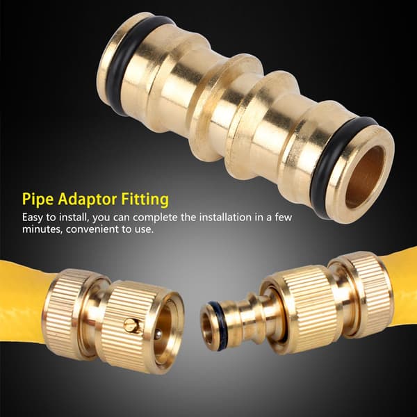 Messing Slangehane Stik Gevind Have Vandrør Adapter Fitting