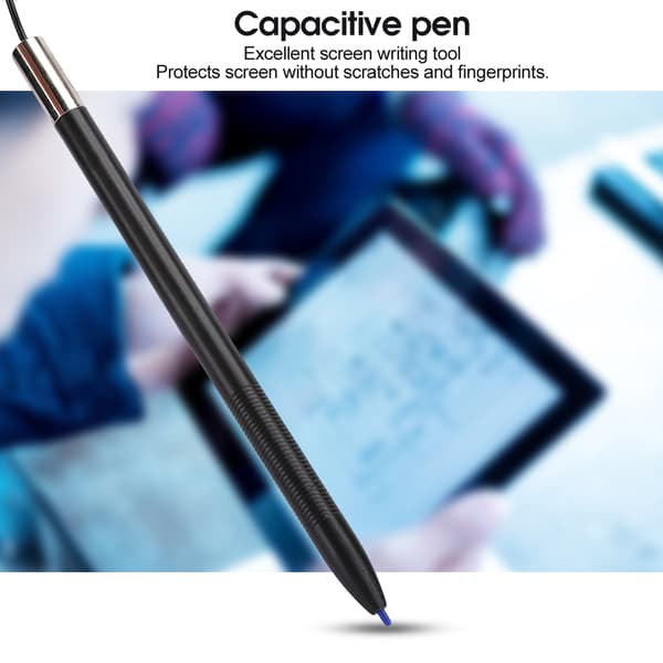 Touch Screen Stylus Pen Kapacitiv Sort med Snor Bil GPS Navigation Tilbehør