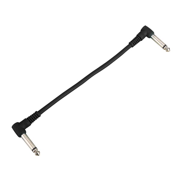 6 st 1/4\" vinklade ljudpatchkablar för elgitarr effektpedal