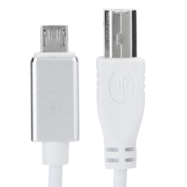 2 STK V8 MIDI-kabel Micro USB til USB-B-adapter til digitalt klaver og tablet-pc-forbindelse