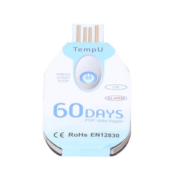 Mat temperaturinspelare Bärbar temperaturdatalogger PDF-rapport USB-driven datalogger