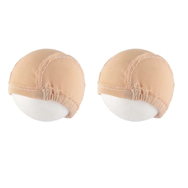 2-pack BJD Peruknätmössa, Dockdräktsfoder för vävning, 1/4 skala 17,5-18 cm huvudstorlek, Hårstylingstillbehör