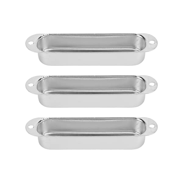 3-pack elgitarr single coil pickup-skydd koppar gitarrtillbehörssats silver