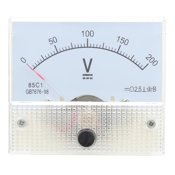 Pekare DC Voltmeter Panel Volt Spänningsmätare Mätinstrument 85C1 DC 0~200V
