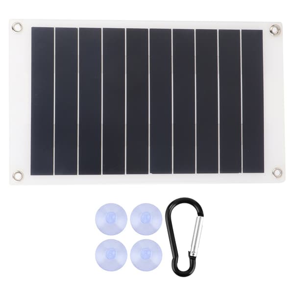 10W Bærbart Solcellepanel Oplader til Udendørs Rejser Klatring Camping Picnic