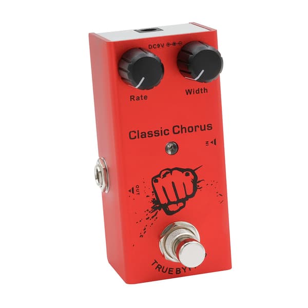 IRIN EF-05 Kompakt Mini Enkel Elgitarr Effektpedal Stompbox med True Bypass Klassisk Chorus Röd