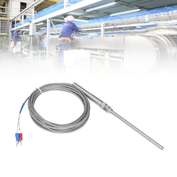 BERM Termoelement K-typ Temperatursensor 100 mm sond 0-400 ℃ Tillbehör för mätning