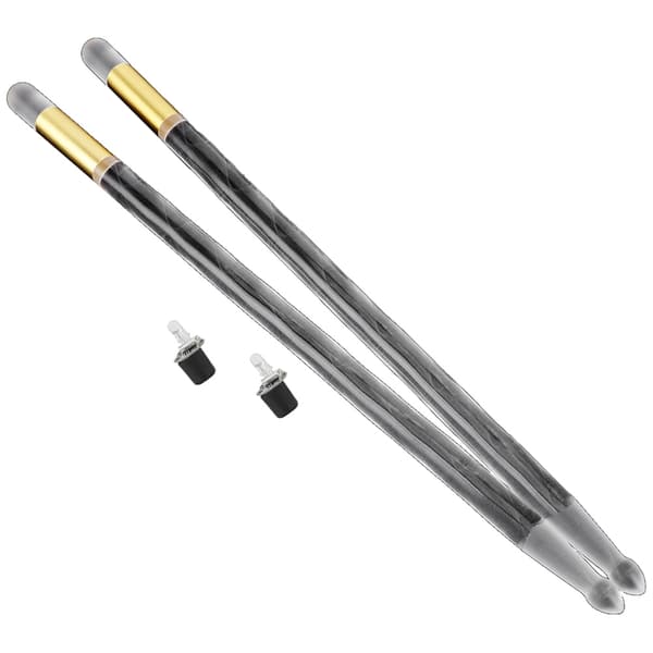 2 stk. akryl LED trommestikker lysende dynamisk til stort natteshow 40,5 cm 5A