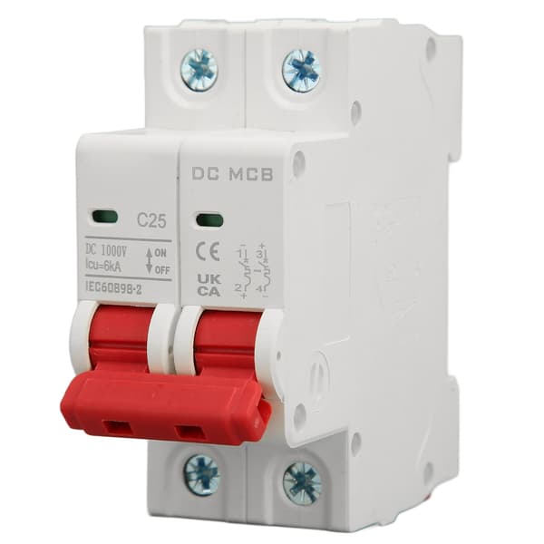 DC Miniature Afbryder 6000A Brydeevne 2P Mini Afbryder til Solcelleanlæg DC1000V