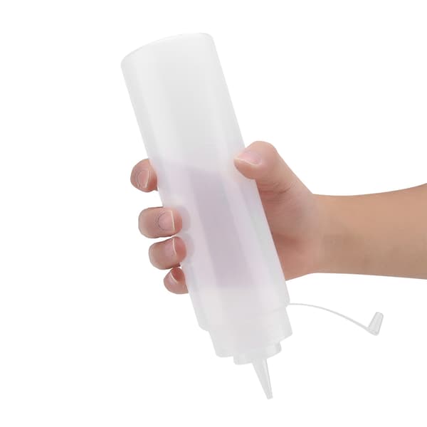 720 ml 10 stk. / sæt plastikkrydderidispenser til sauce, olie, fløde, eddike (hvid)