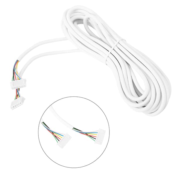 5m 0,3 mm 6-ledare flexibel rund kopparkabel för videointercomsystem