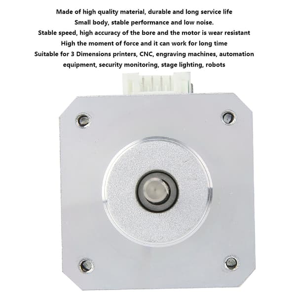 Nema 17 Bipolar Stepmotor 1.8° 45oz.in 320mN.m DC4.0V 1.2A 34mm til 3D-printer