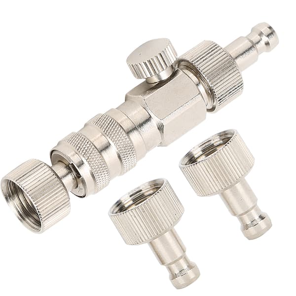 3st Snabbkoppling Airbrush Kopplingssats med Flödeskontrollventil Kompressoradapter