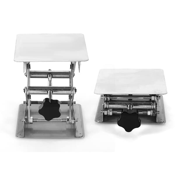 100X100mm Laboratorieløft Løfteplatforme Stativ Saks Rustfrit stål