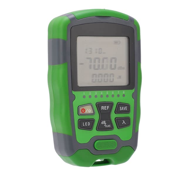 Fiberoptisk effektmåler -70~+10dBm Digitalt optisk kabeltester, 5W testsæt