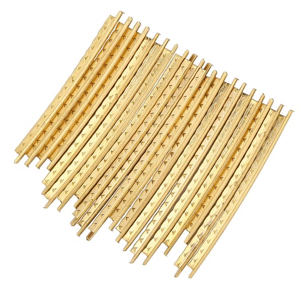 20 st/set 2,0 mm guld mässing gitarrbandtråd set reservdelar för folkträgitarrer