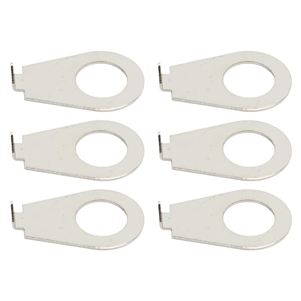 10 STK Sølv Metal Skive til Elektrisk Guitar Knop Pointer Plade Potentiometer Pointer Hardware
