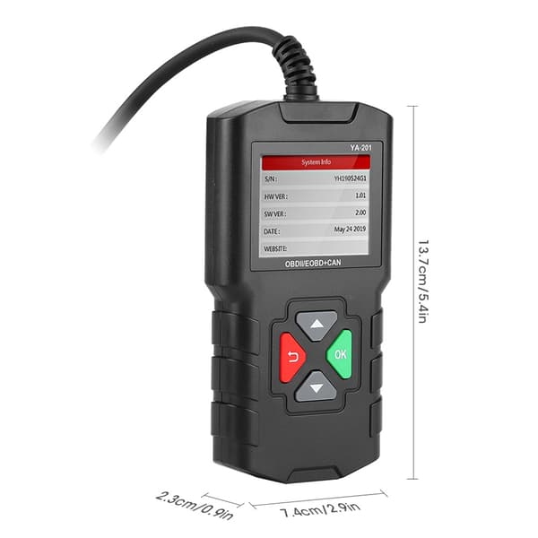 OBDII EOBD Bil Diagnostisk Scanner Fejlkodelæser Værktøj Auto Motor Tester