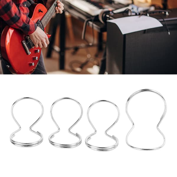 Silver metall fingerplektrum 4-pack fjärilsgitarr tumplektrumset för gitarrister