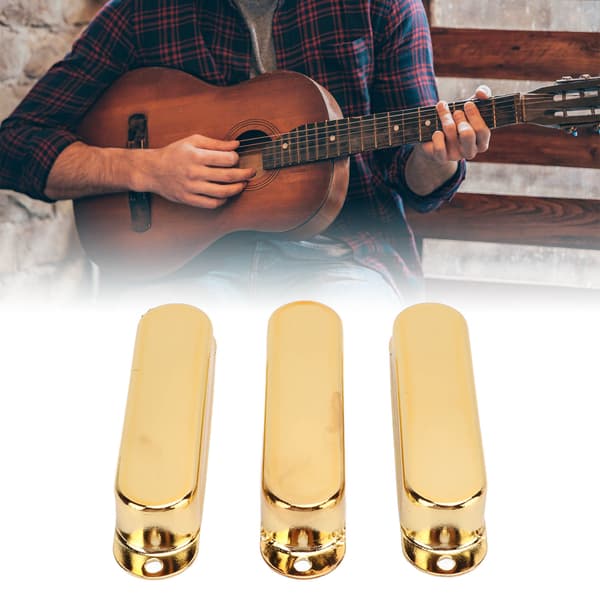 3 st elgitarr single coil pickup-skydd koppar musiktillbehörssats guld
