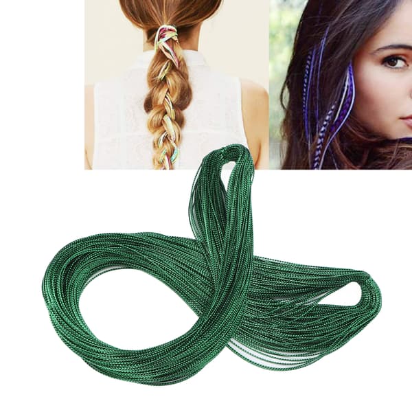 Sikre holdbare smukke dekorative hårglimmer-extensions til fester modeshows lys grøn