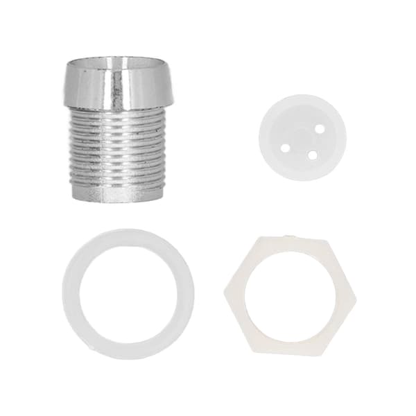 100 STK LED-holder 0,3 tommer plast forkromet stabil lysdiode fatning base til DIY-indikator