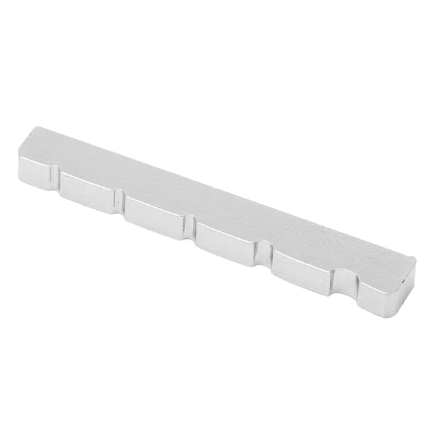 Precisionsersättningsgitarrsadel i mässing, silver, för 5-strängad elgitarrbas 4,5x0,5x0,3cm/1,8x0,2x0,1in 1st