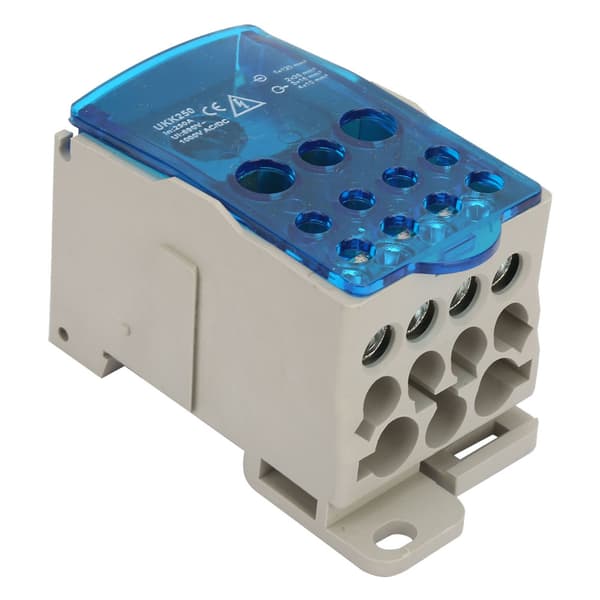 UKK-250A Din-skena kopplingsplint distributionsbox Universal strömfördelningsbox