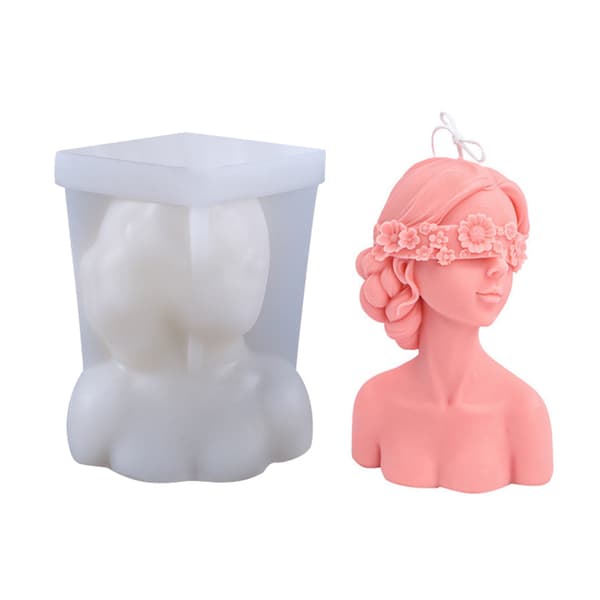 DIY Silikone Lysform 3D Silikone Støbeform Lysfremstilling Form Dame Kropsform Silikoneform
