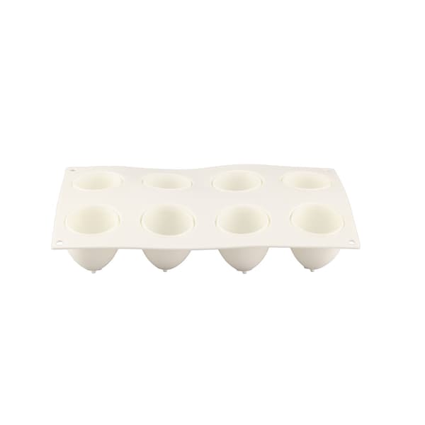 Äggformad kakform 8-håls silikonform non-stick DIY bakform