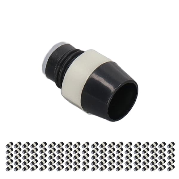 100 sæt LED-holder 5 mm plast lysdiode panelmonteringsclips tilbehørssæt sort