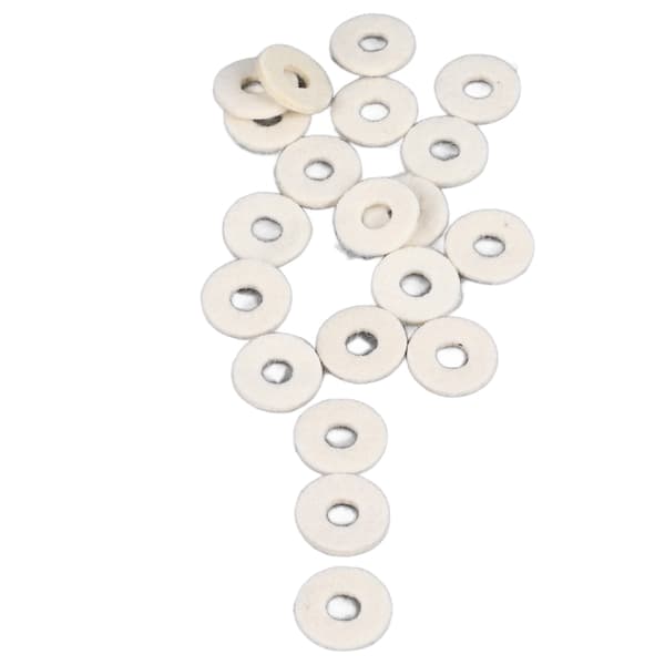 20 stk. trompetventilfiltfiltskiver holdbare lyddæmpende fleksible puder beige
