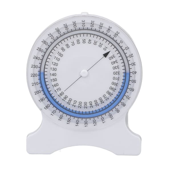 Inklinometer til fysioterapi, boble uden lækage, nøjagtige målinger til studerende og professionelle, blå